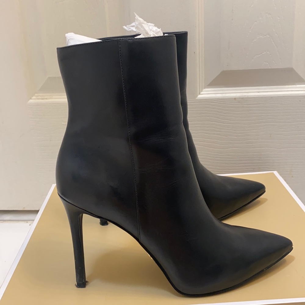 MICHAEL KORS STILETTO LEATHER ANKLE BOOTS SZ 9.5